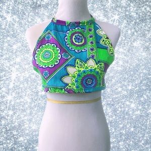 💚🌟 Mandala Halter Crop Top